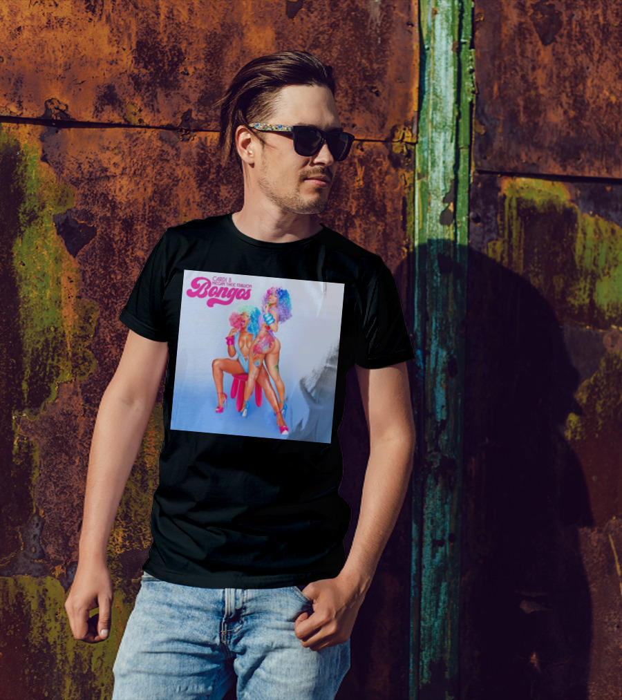 Cardi B Megan Thee Stallion Bongos Colorful T-Shirt