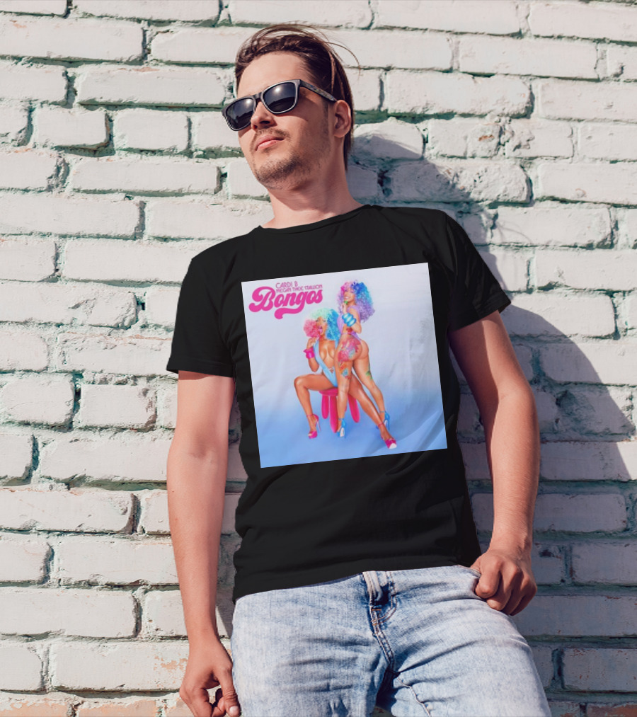 Cardi B Megan Thee Stallion Bongos Colorful T-Shirt