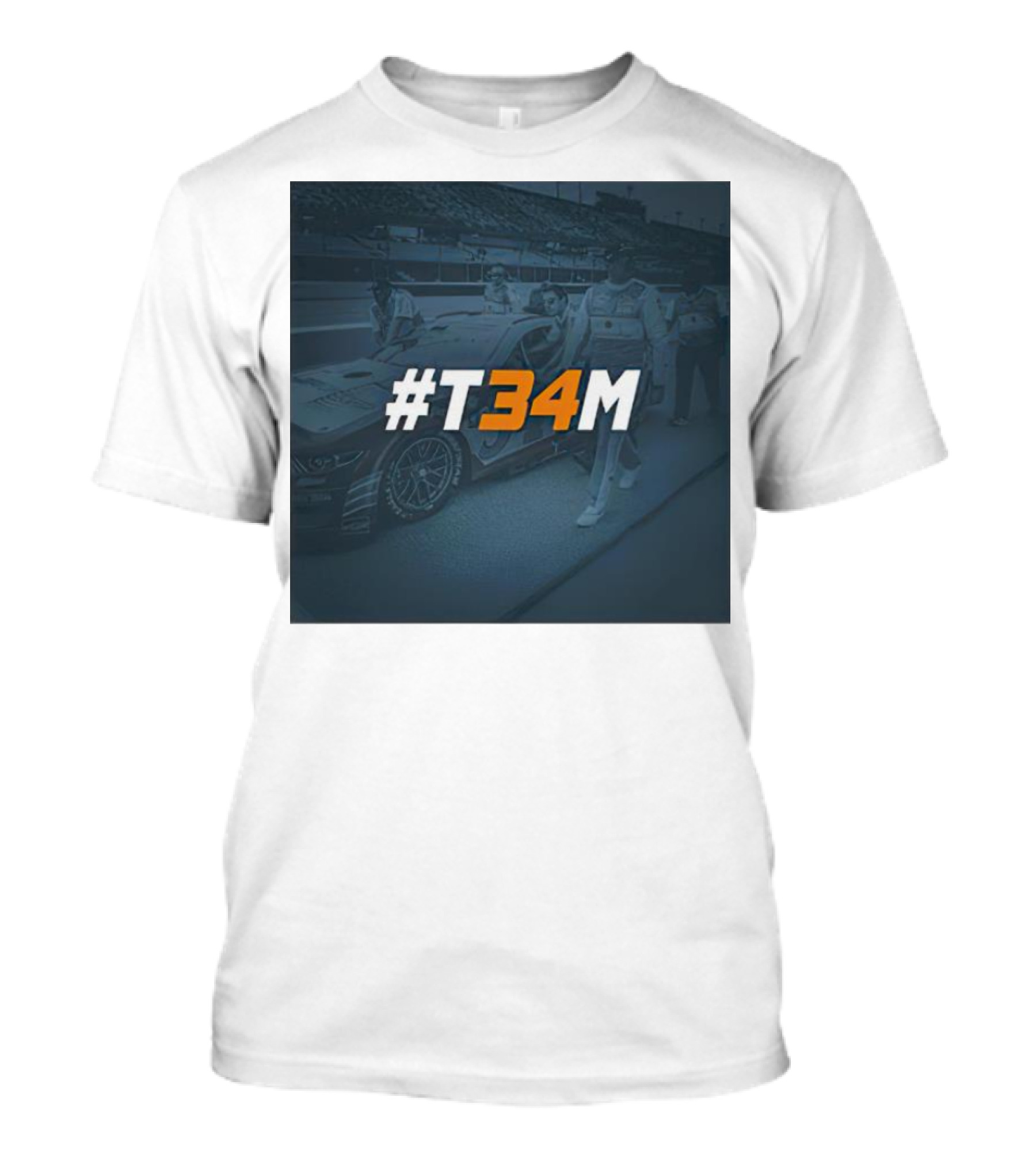 Michael Mcdowell #T34m Racing Team Pit Crew Scene T-Shirt