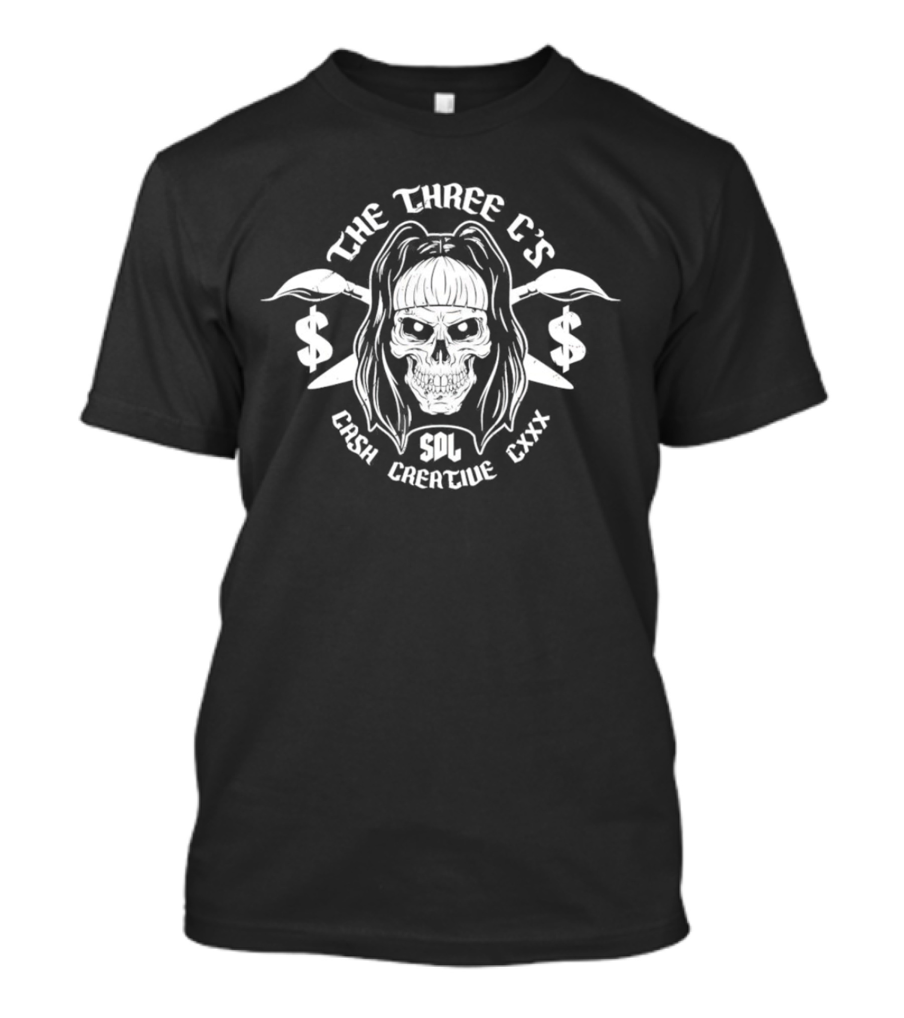 The Three C's Cash Creative Persia Pirotta Skull Design SDL CXXX T-Shirt