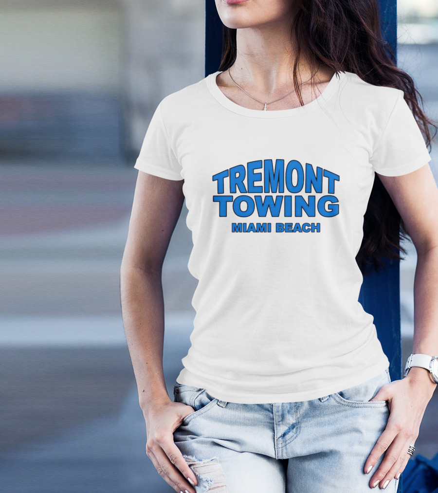 Tremont Towing Miami Beach Blue T-Shirt