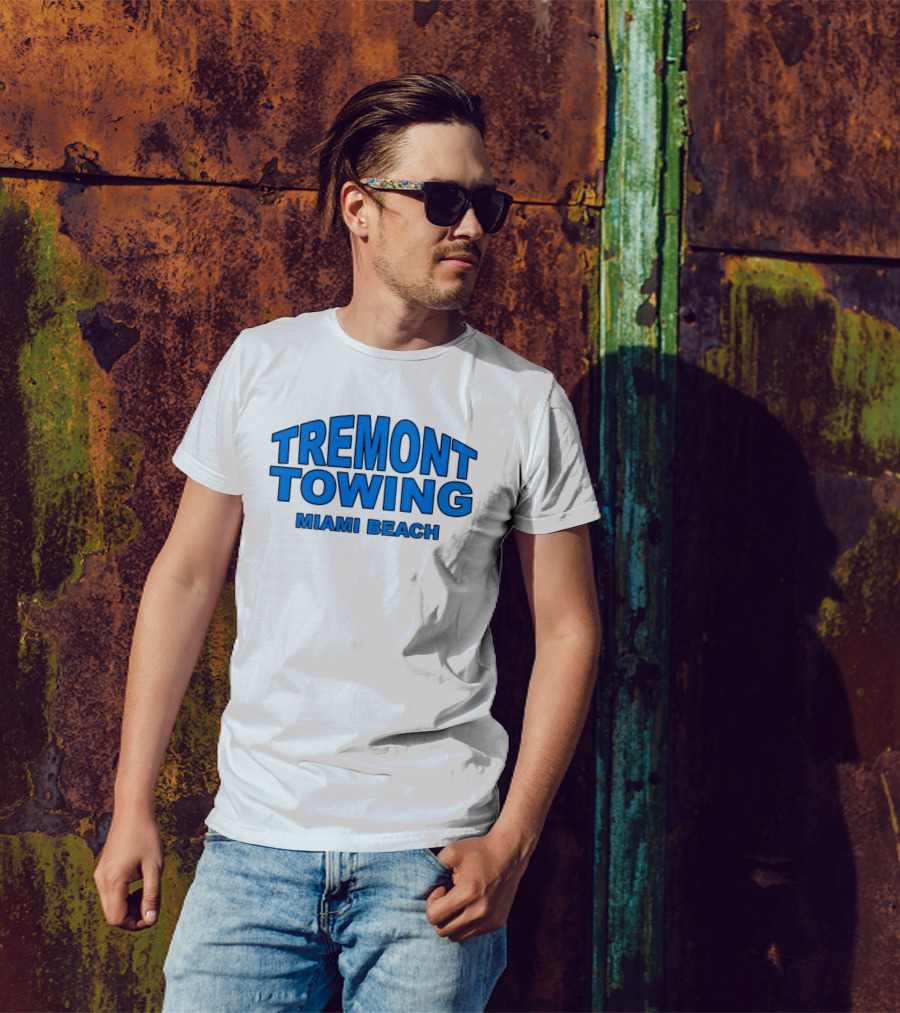 Tremont Towing Miami Beach Blue T-Shirt