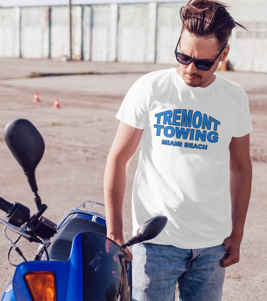 Tremont Towing Miami Beach Blue T-Shirt