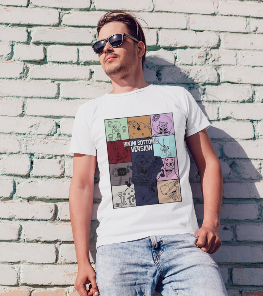 Bikini Bottom's Version Spongebob Characters Compilation T-Shirt