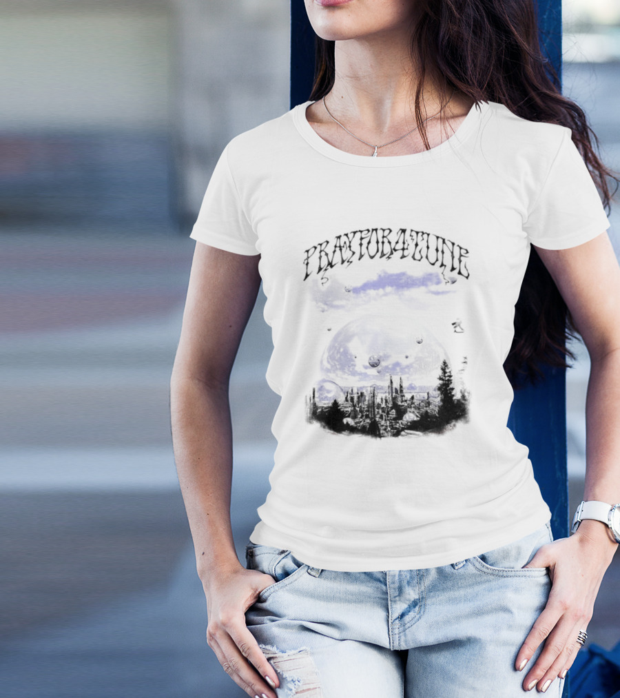 PrayFor4Tune Cosmic Landscape Bliss New T-Shirt