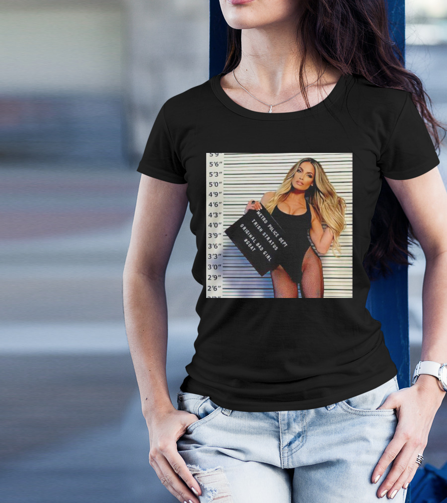 Trish Stratus Metro Police Dept Original Bad Girl GOAT T-Shirt
