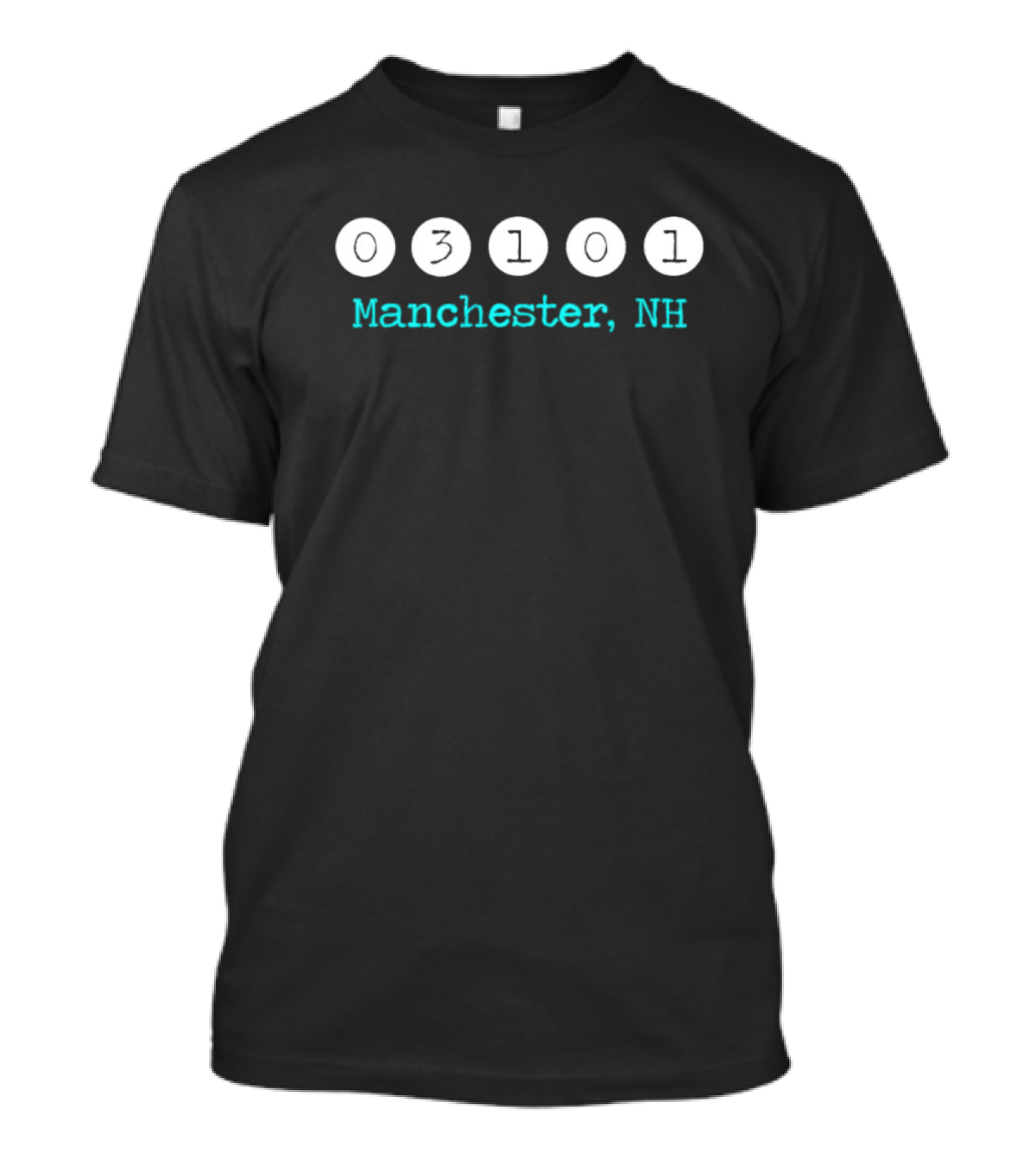 03101 Manchester NH Zip Code Pride T-Shirt