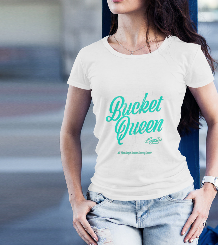 Breanna Stewart Bucket Queen All-Time Single-Season Scoring Leader T-Shirt