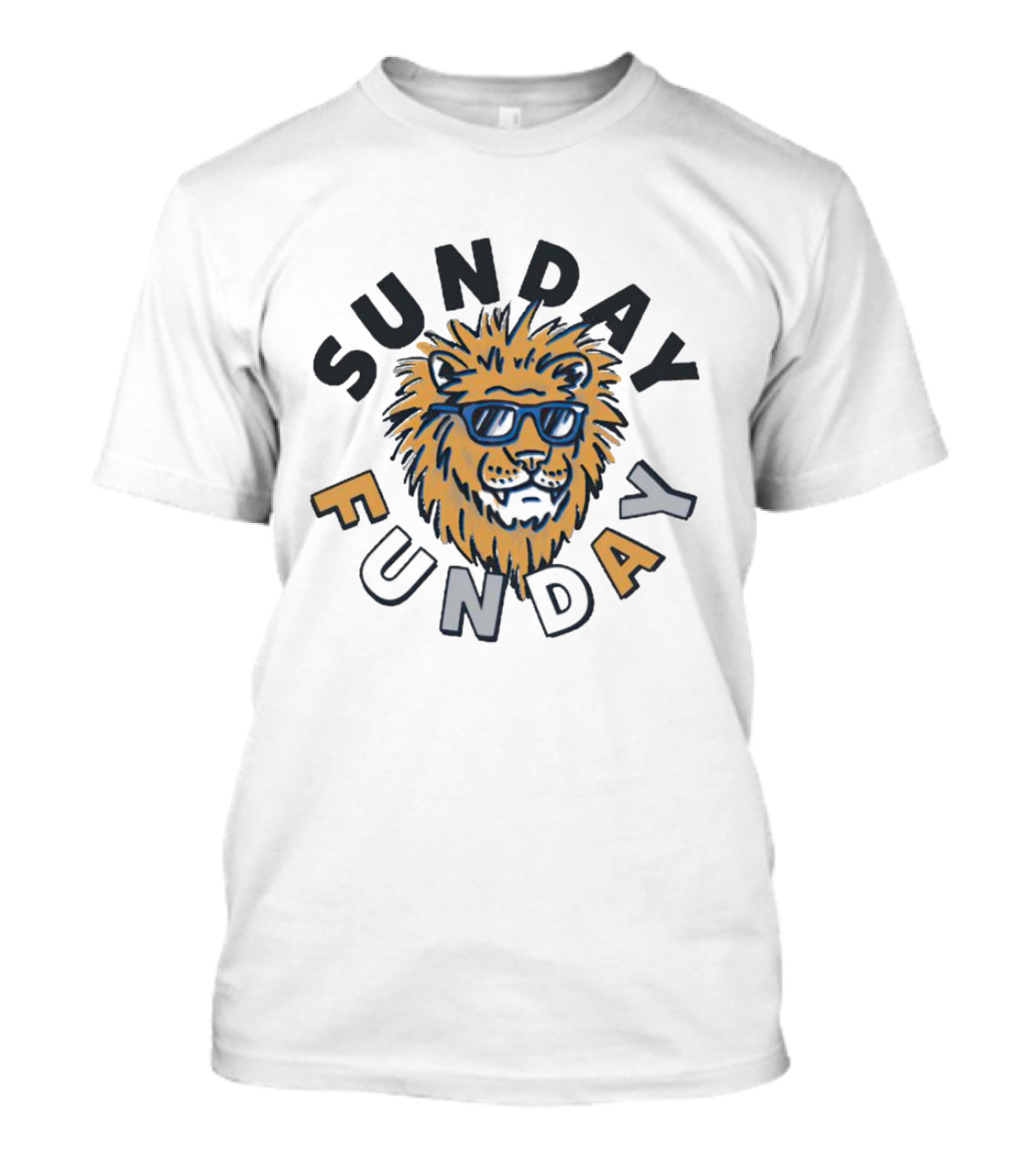 Sunday Funday Lion With Sunglasses T-Shirt