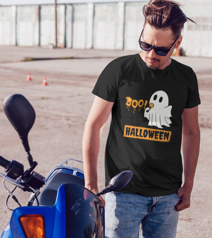 Happy Halloween Boo Cute Singing Ghost Halloween T-Shirt