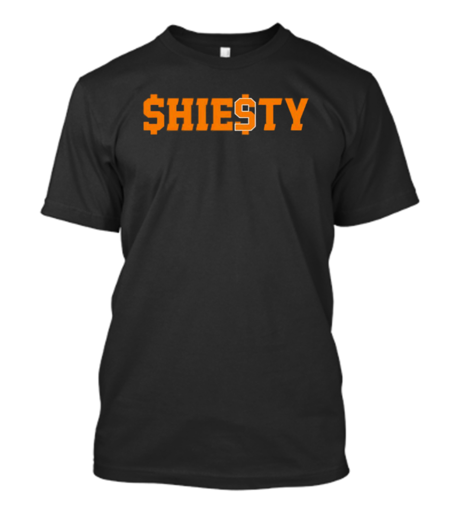 SHIESTY Dollar Sign Orange Block Letters T-Shirt
