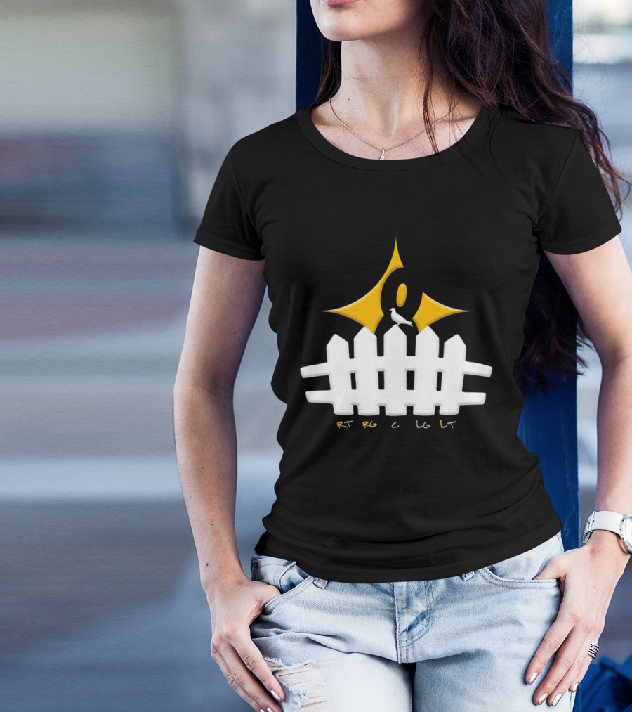 Steelers Kenny Pickett Pickett Fence RT RG C LG LT T-Shirt