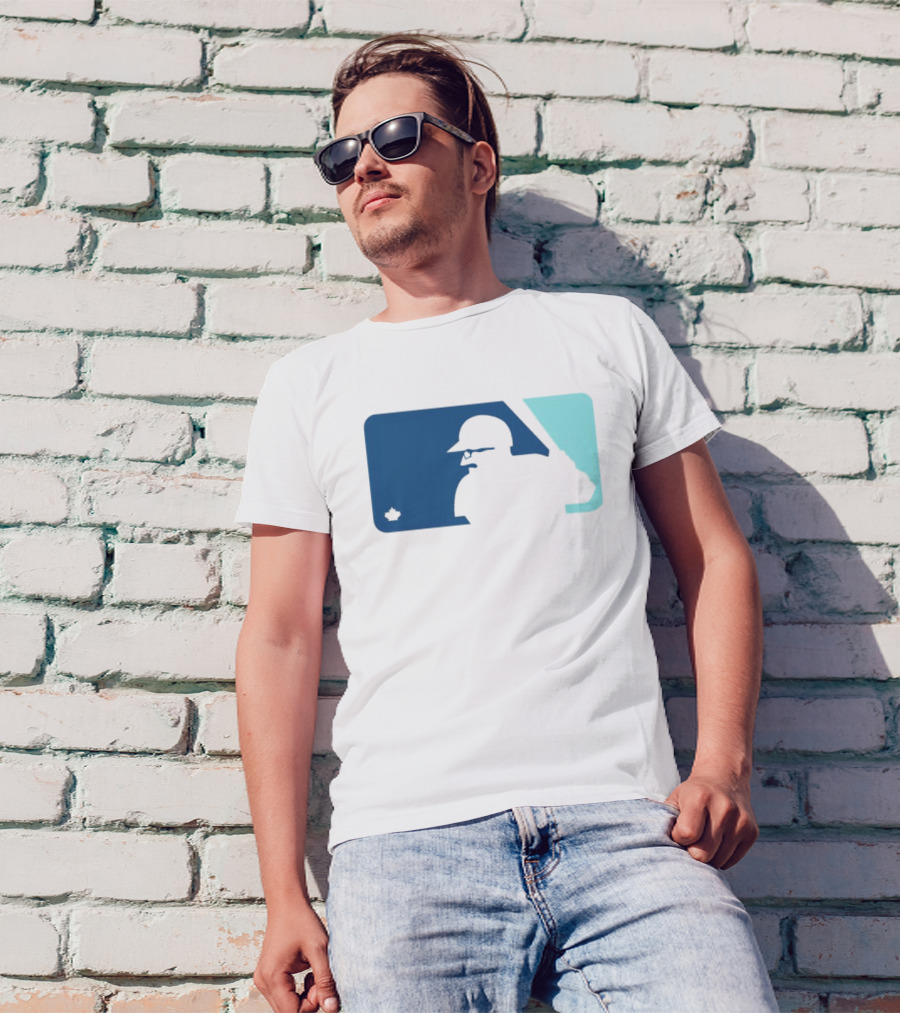 Ben Wagner Schneider Stache Baseball Logo With Batter T-Shirt