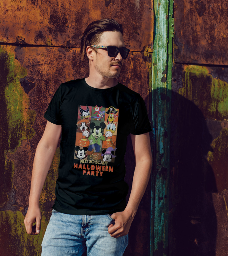 Mickey's Not So Scary Halloween Party Disney Characters T-Shirt