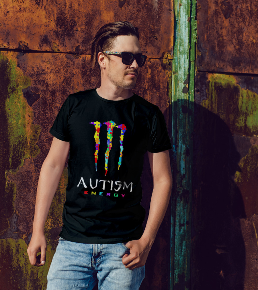 Monster Autism Puzzle Energy T-Shirt