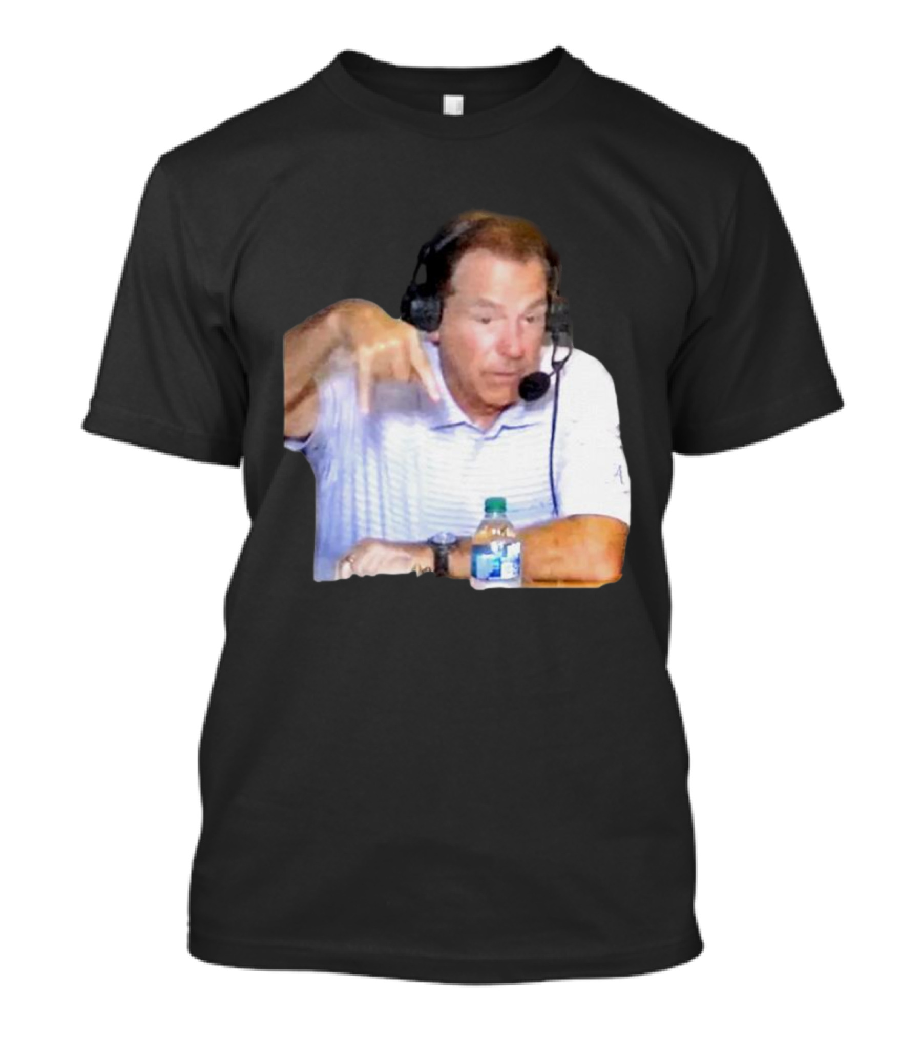 Nick Saban Horns Down Gesture Football Coach Iconic Moment T-Shirt