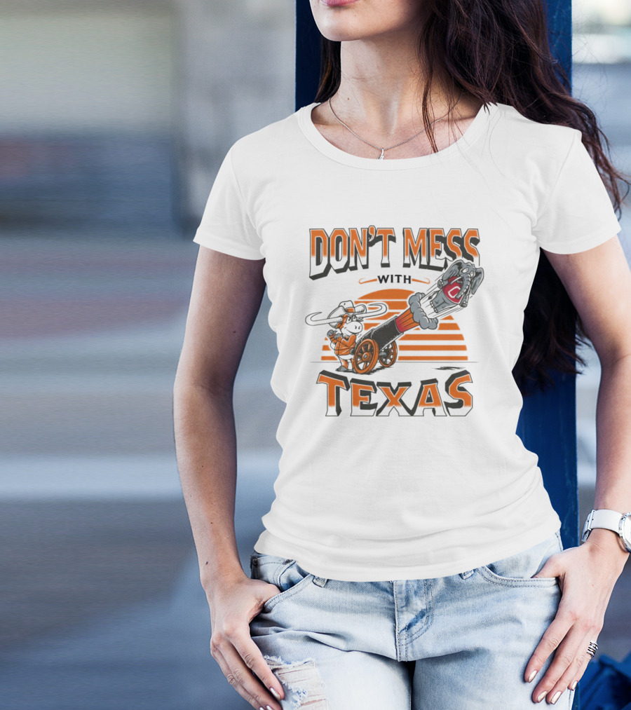 Texas Longhorns Cannon Blasting Don't Mess With Texas T-Shirt