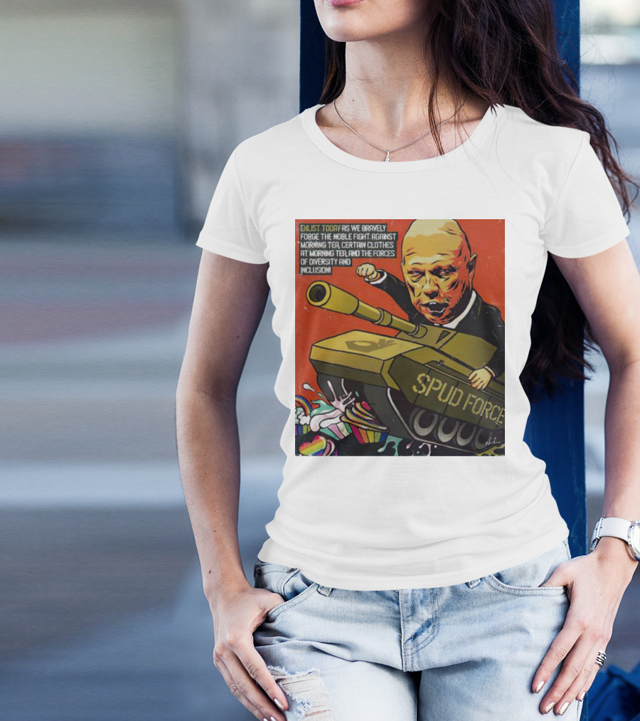 Enlist Today With Peter Dutton Spud Force Against Morning Tea Diversity Inclusion T-Shirt