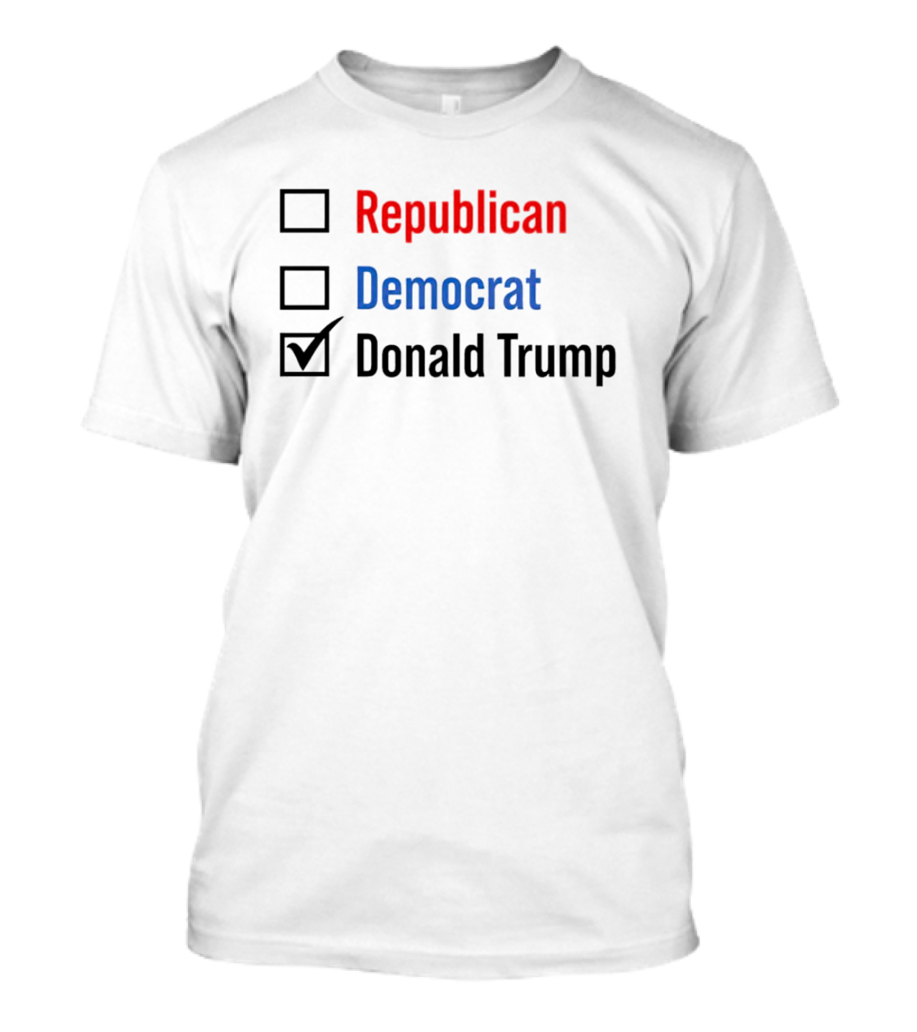 Republican Democrat Donald Trump Checkbox Selection T-Shirt