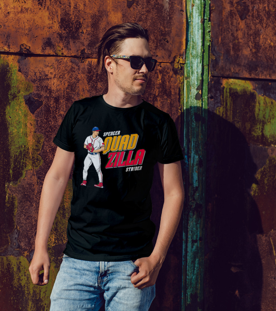 Spencer Strider Quadzilla Baseball Pitcher Image T-Shirt