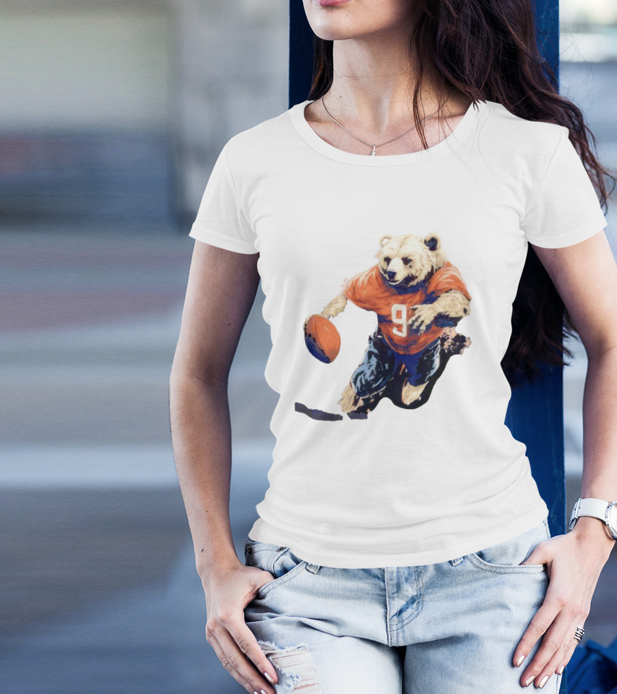 Staley Da Bear Chicago Bears Football Bear Jersey Number 9 T-Shirt