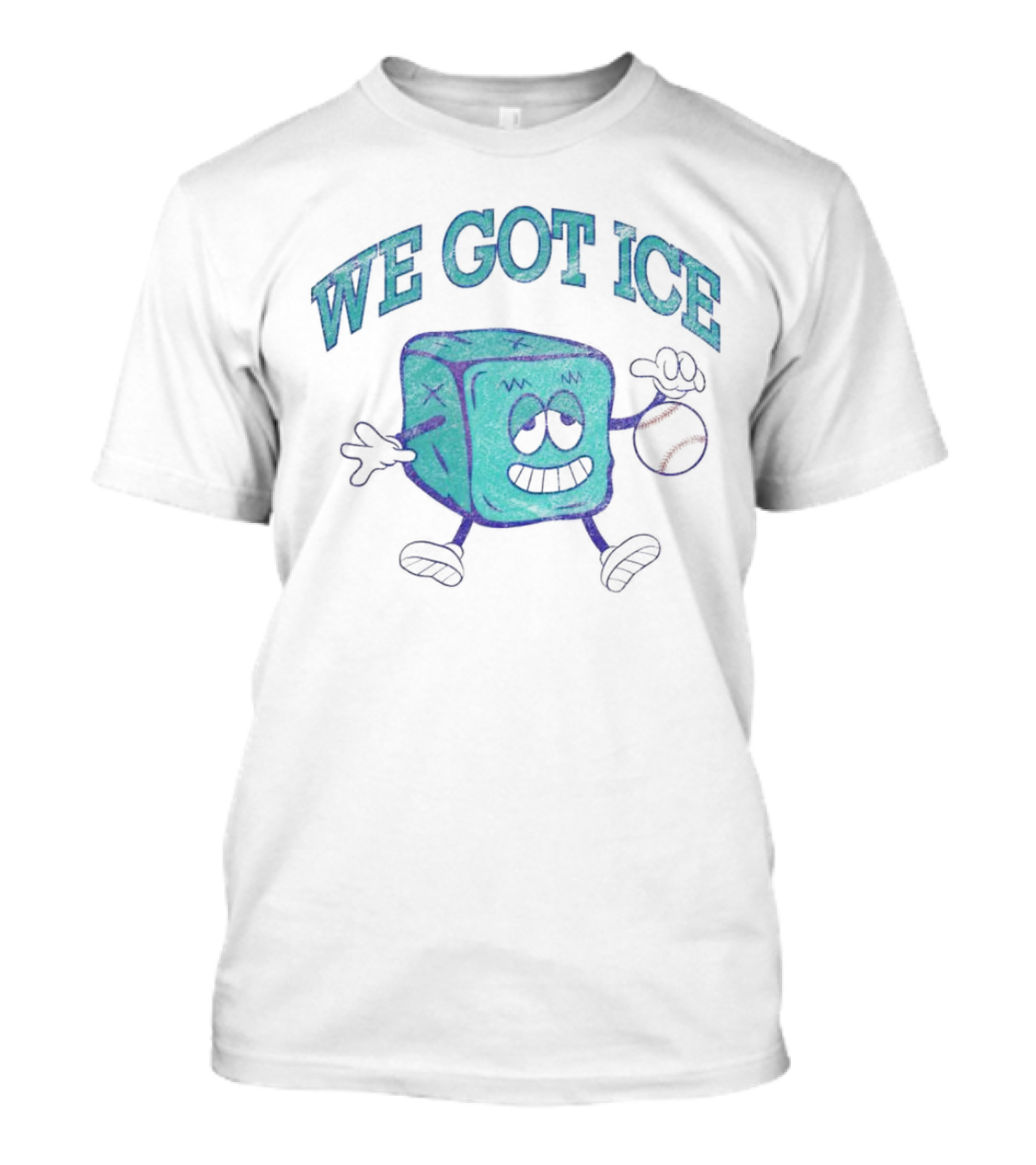 We Got Ice 90’s Mascot Baseball Cube T-Shirt