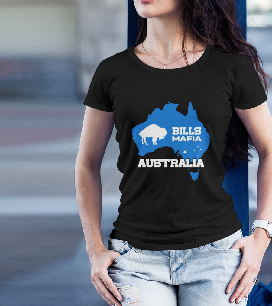 Bills Mafia Australia Buffalo Map T-Shirt