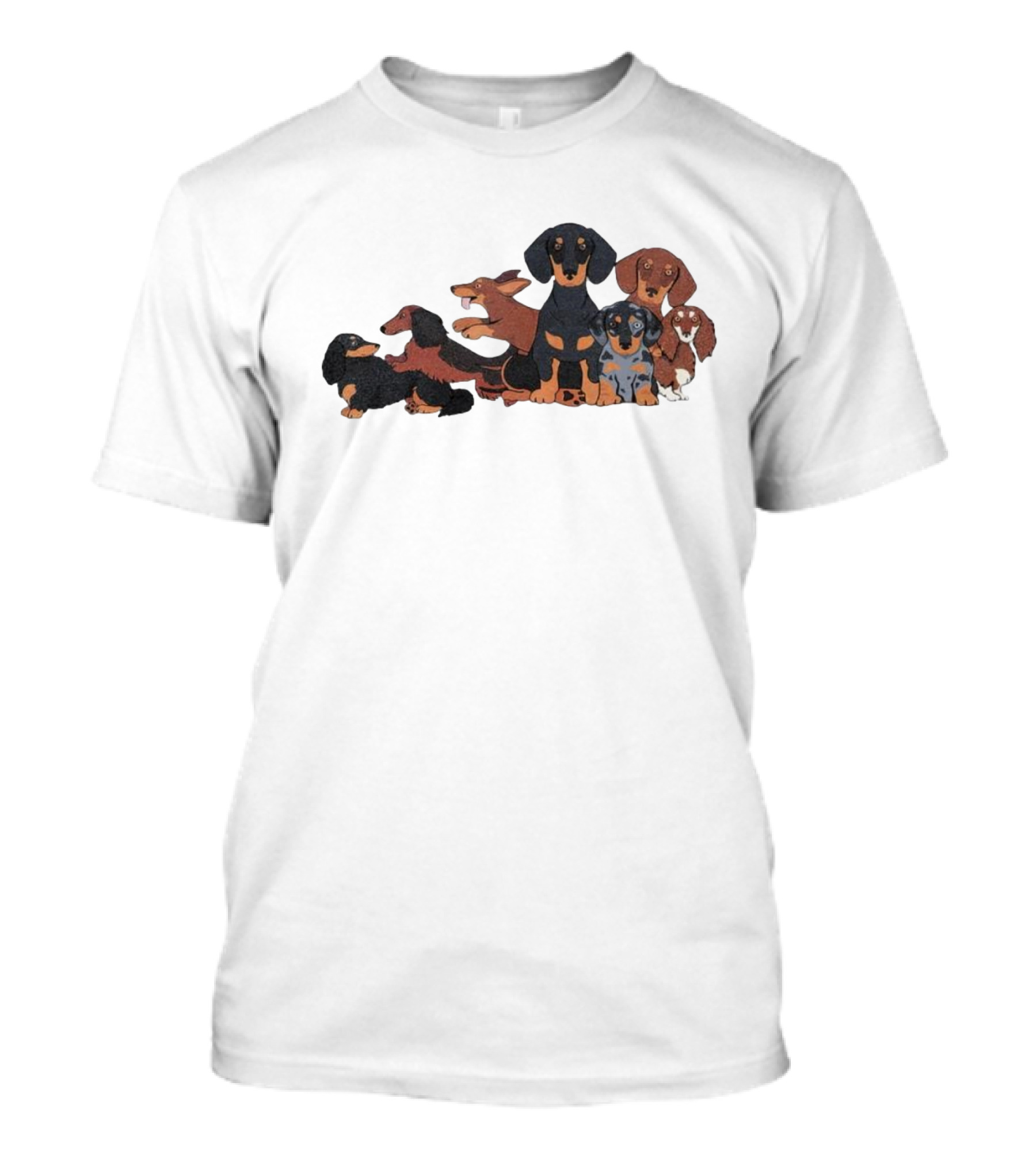 The Kentucky Dachshund Multicolored Dog Group T-Shirt