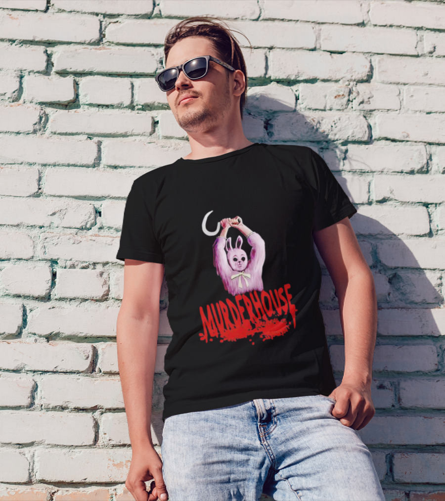 Murder House Pink Bunny With Sickle T-Shirt