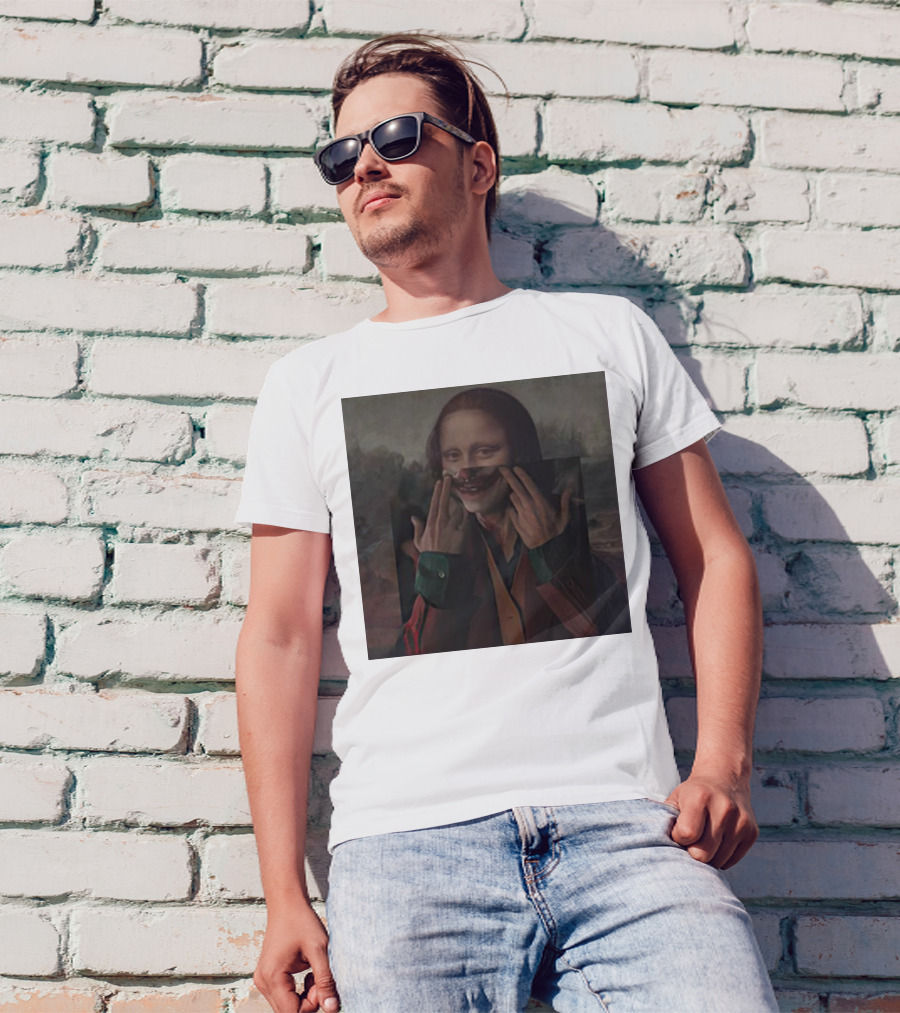 Mona Lisa Joker Crossover Fusion T-Shirt