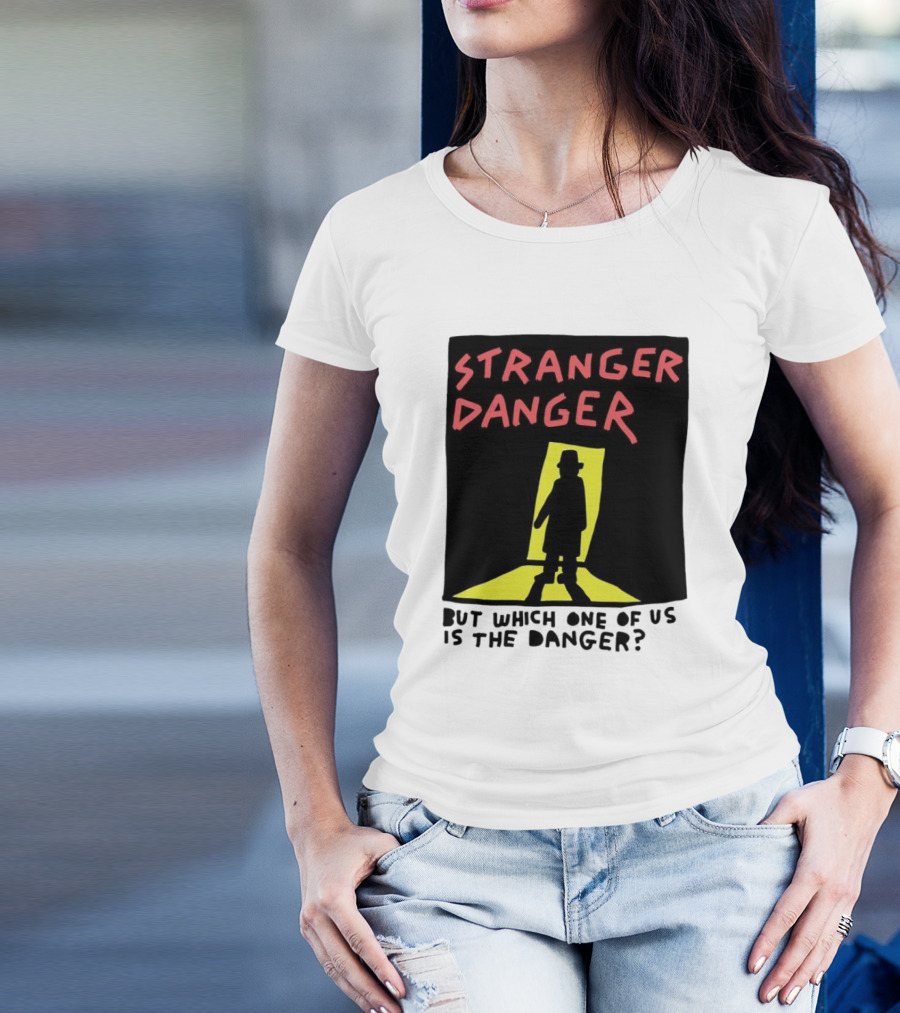 Stranger Danger Mystery Shadow In The Doorway T-Shirt