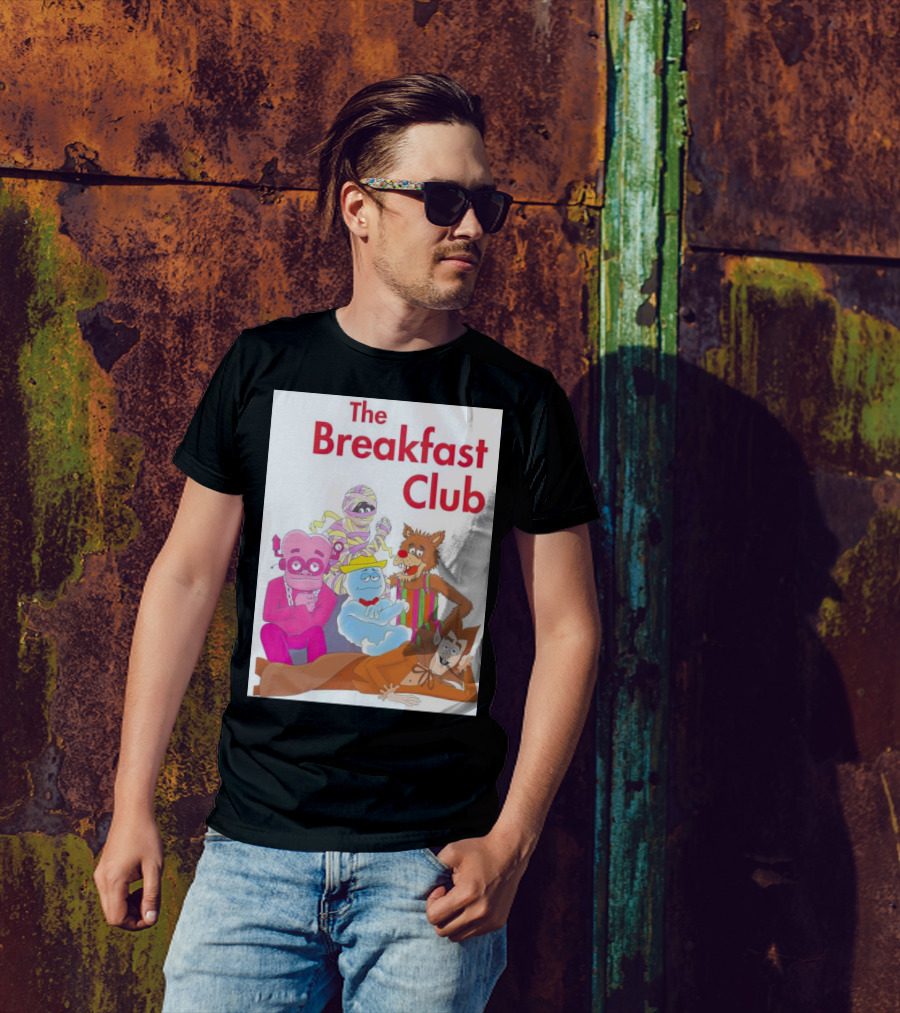 The Breakfast Club Monsters Cereals Figurines Characters T-Shirt