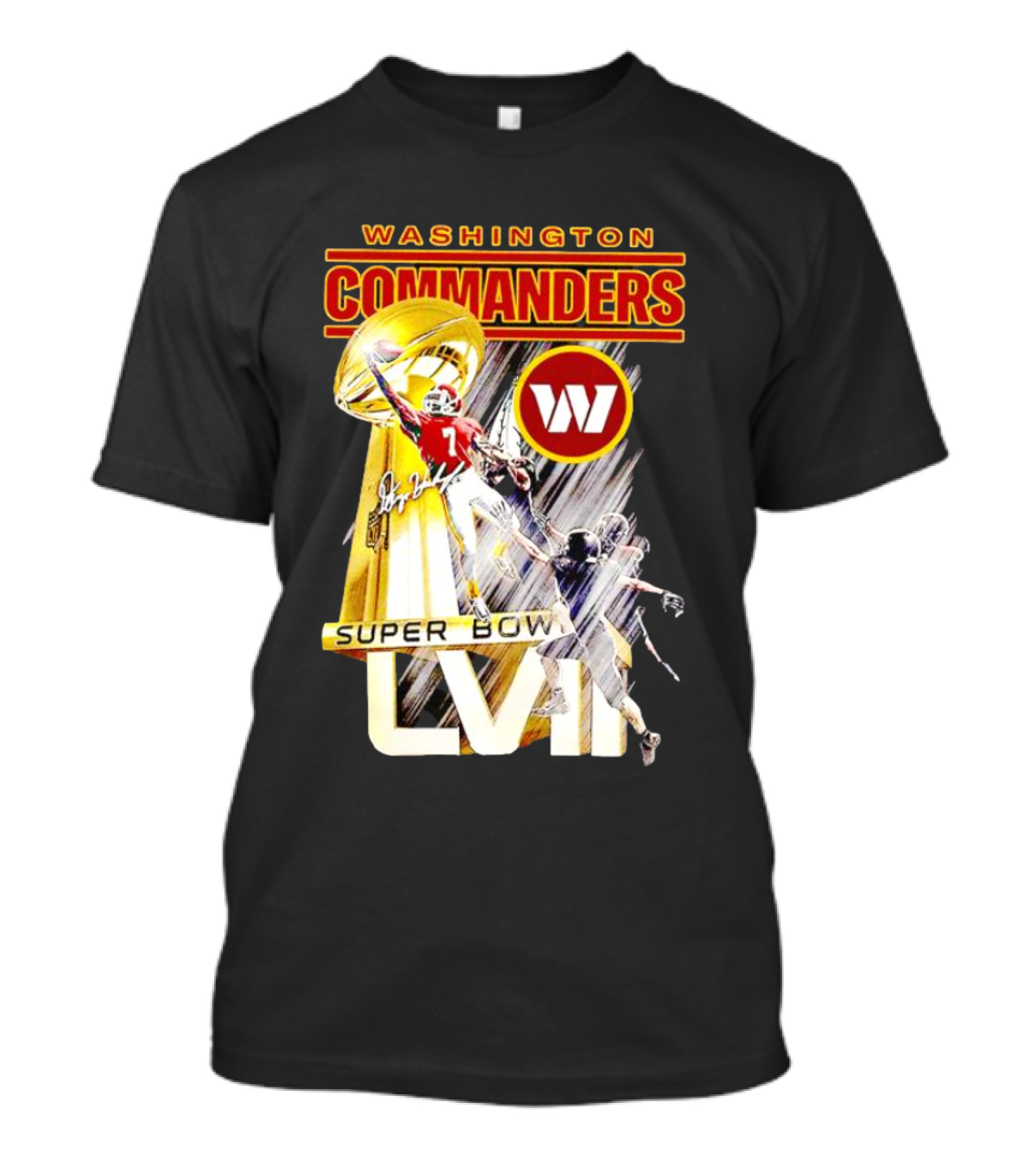 Washington Commanders Super Bowl LVII Dwayne Haskins Jr Signature T-Shirt
