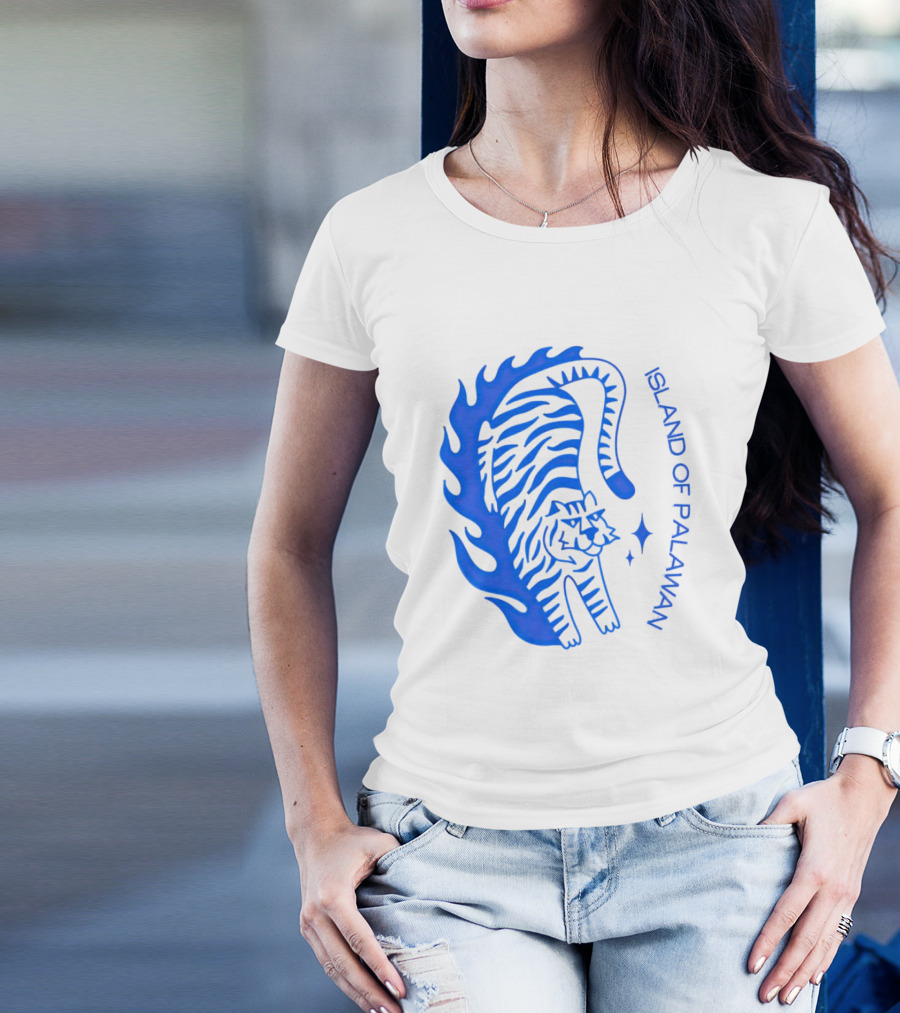 ISLAND OF PALAWAN BLUE TIGER FLAME T-Shirt
