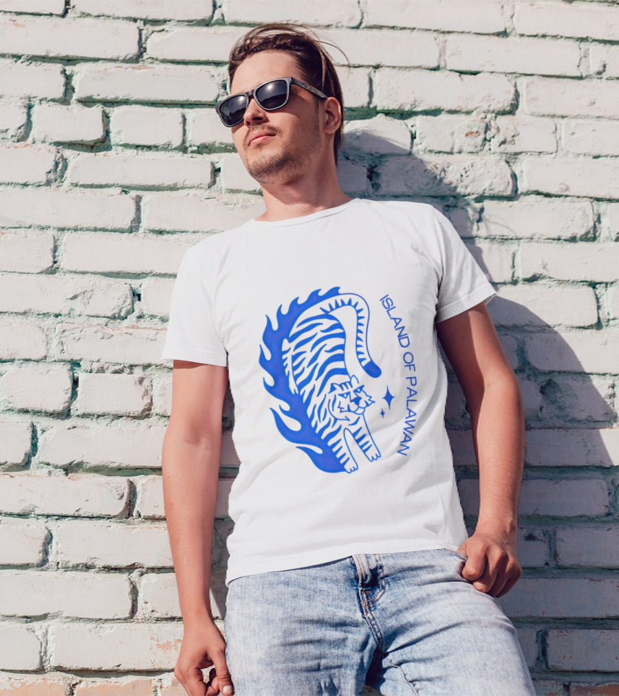 ISLAND OF PALAWAN BLUE TIGER FLAME T-Shirt