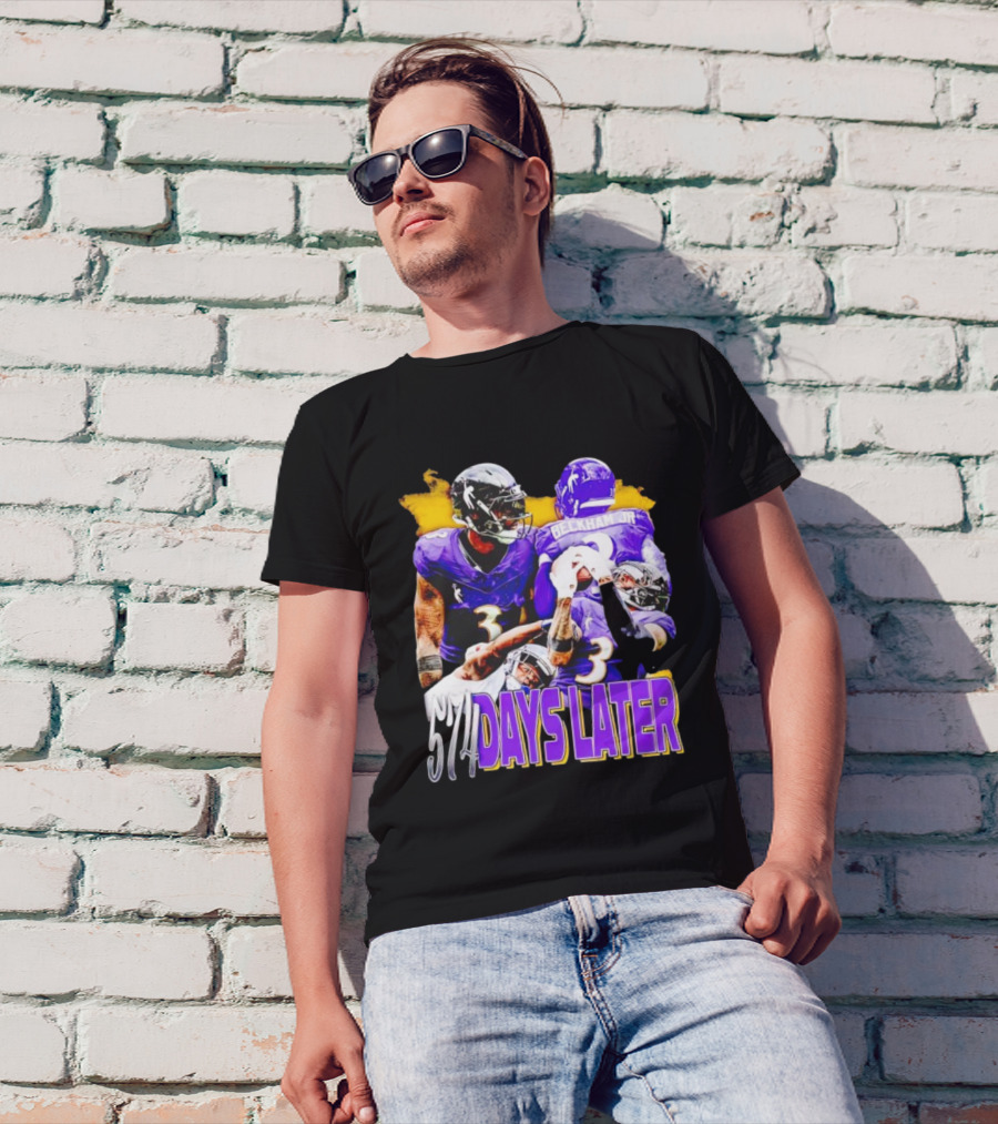 Beckham Jr 574 Days Later Ravens Football Return T-Shirt