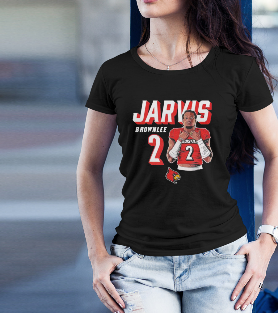 Jarvis Brownlee Louisville Cardinals Number 2 T-Shirt