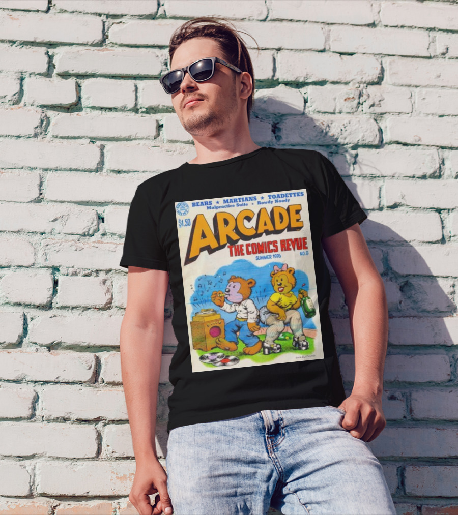 Arcade The Comics Revue Bears Martians Toadettes Summer 1976 No. 6 Malpractice Suite Rowdy Noody T-Shirt