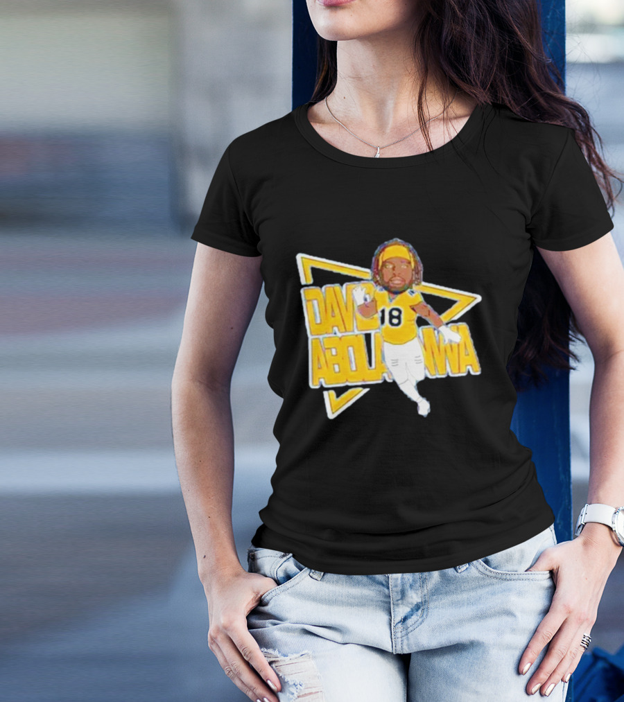 David Abolarinwa 18 Football Caricature Signature T-Shirt