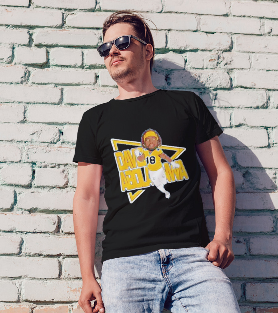 David Abolarinwa 18 Football Caricature Signature T-Shirt