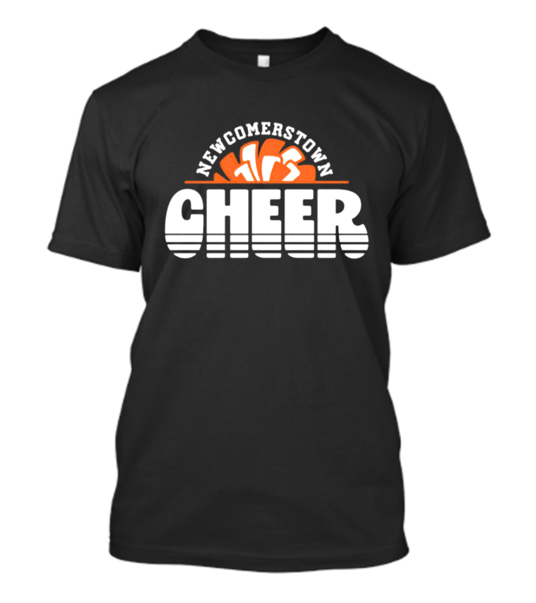 Newcomerstown Cheer Orange Megaphone T-Shirt
