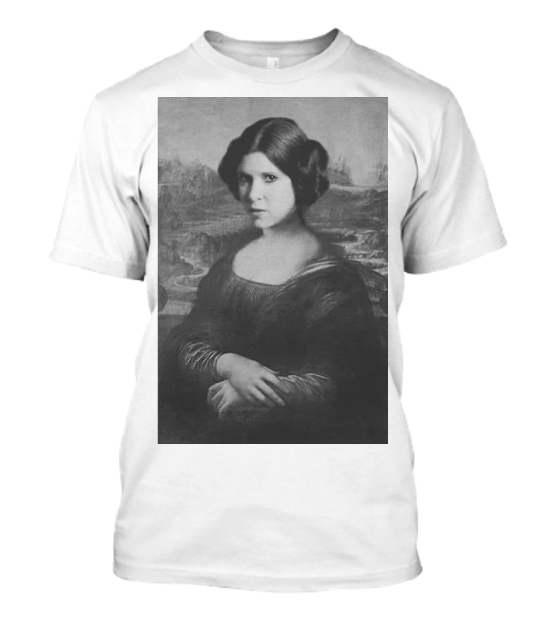 Princess Leia Mona Lisa Star Wars Crossover T-Shirt