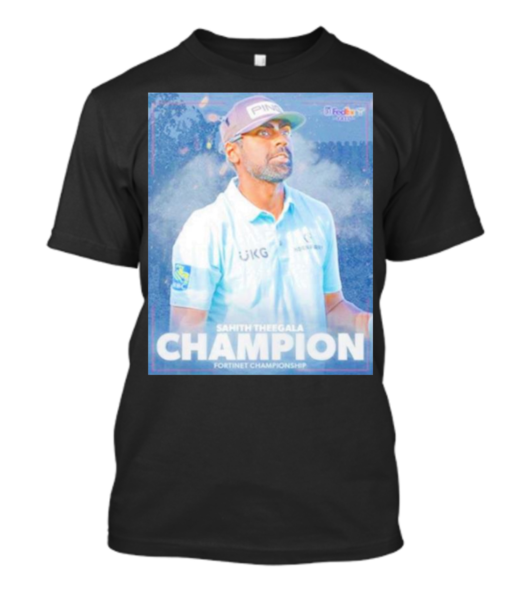 Sahith Theegala Champion Fortinet Championship FedEx PGA Tour T-Shirt
