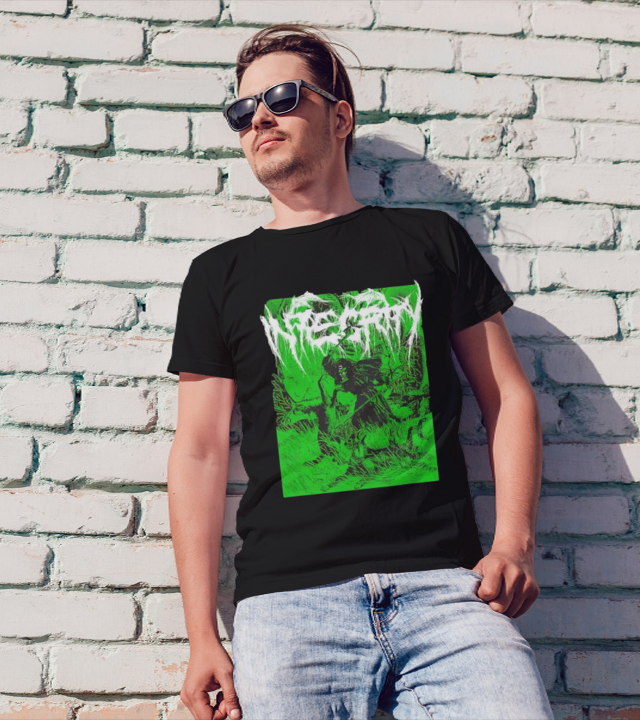 Integrity The Universe Is A Wolf Grim Reaper Green T-Shirt