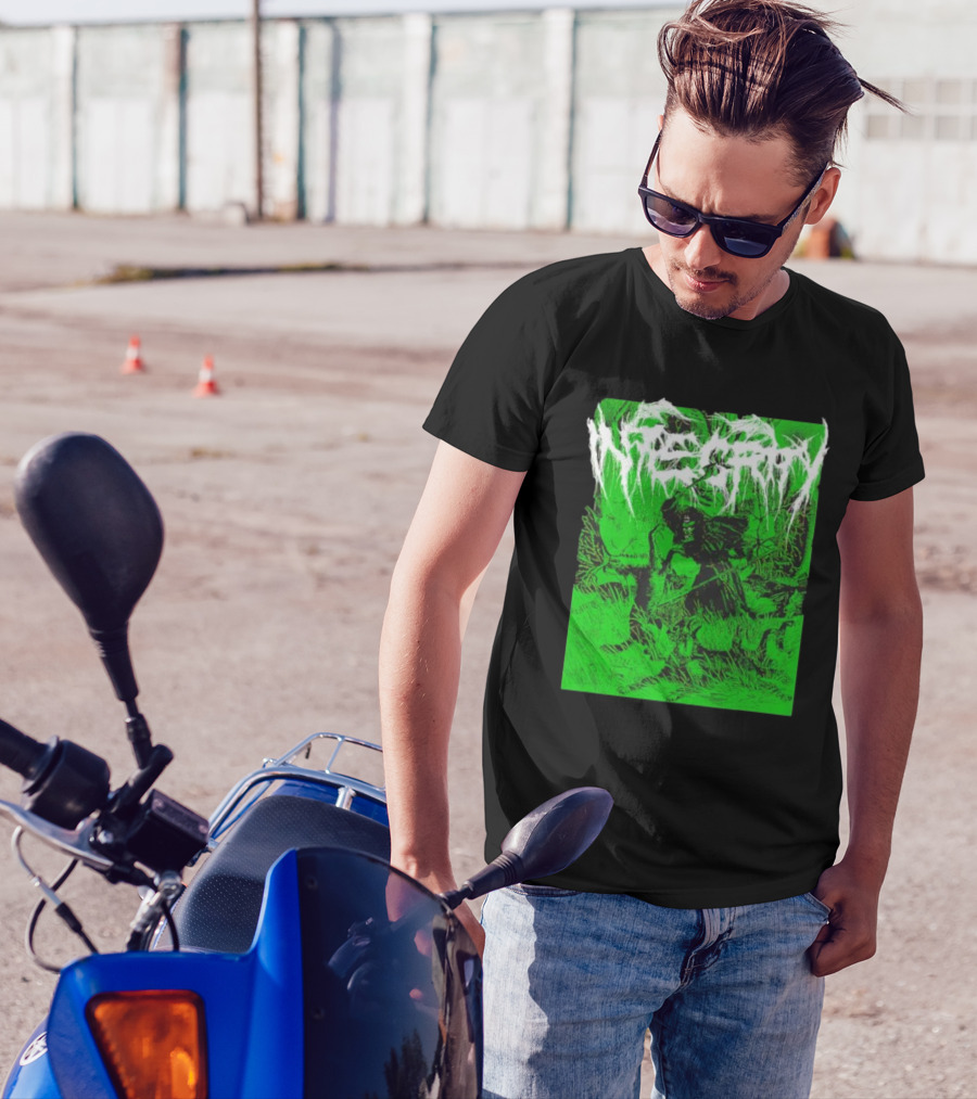 Integrity The Universe Is A Wolf Grim Reaper Green T-Shirt