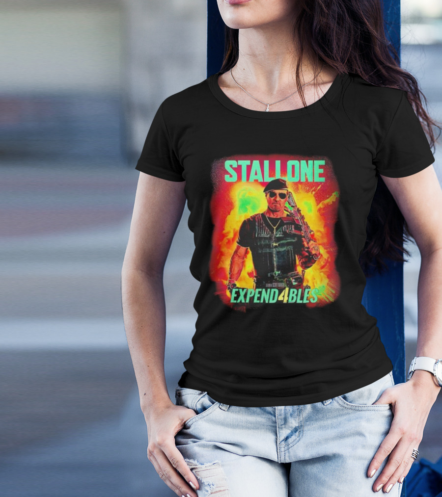 STALLONE Expend4bles Explosion Action Hero T-Shirt
