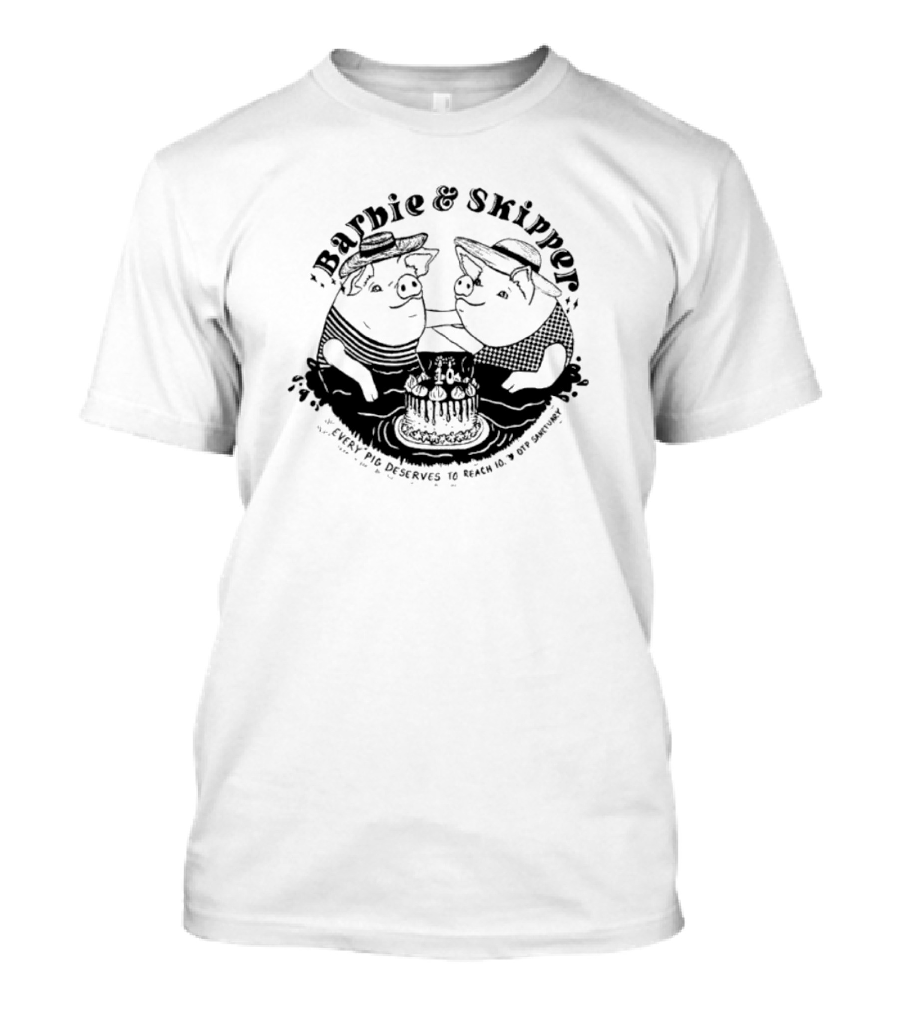 Barbie And Skipper Every Pig Deserves To Reach 18 By Simonsøe T-Shirt
