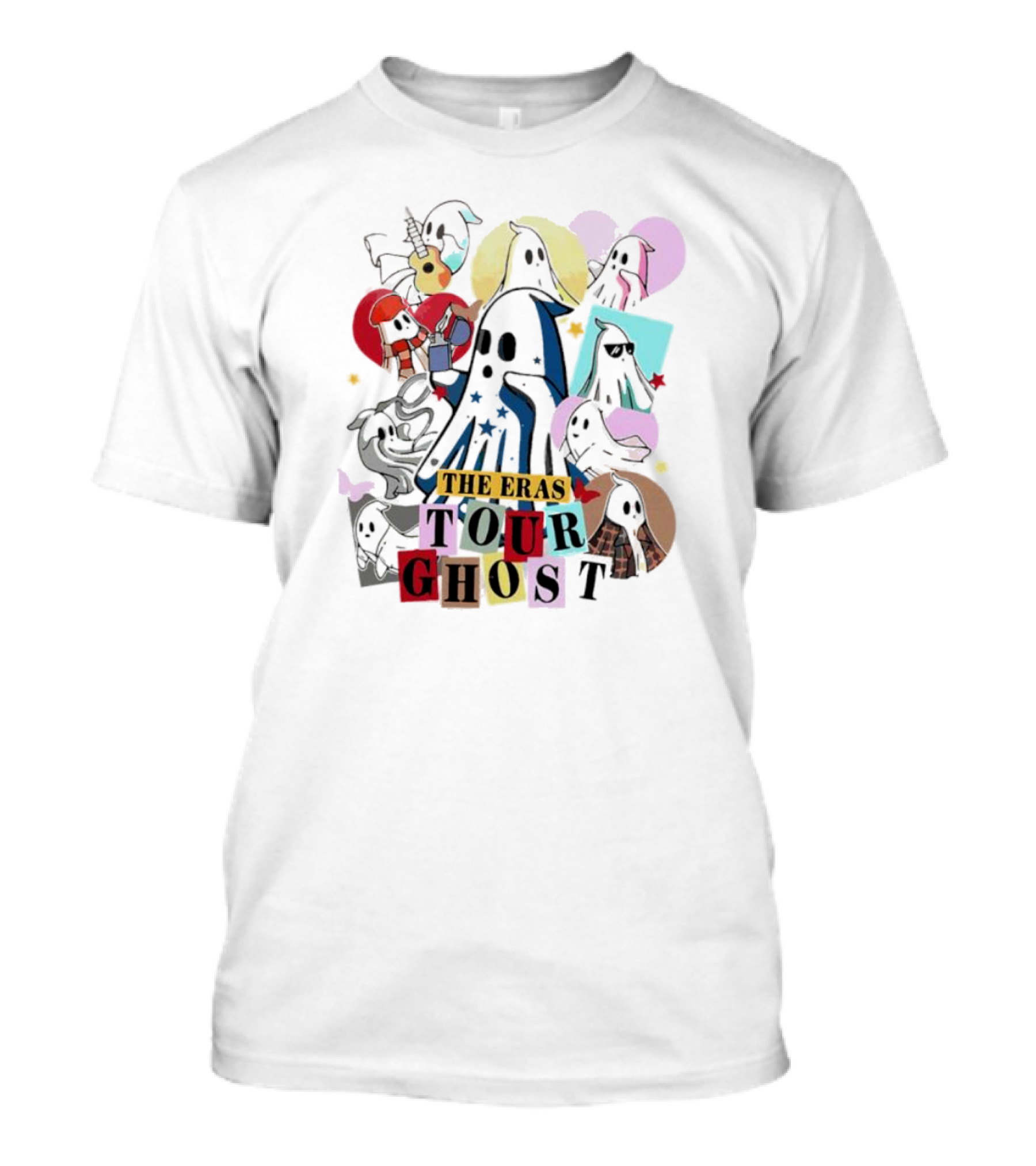 The Eras Tour Ghost Spooky Groovy Hippie Halloween Ghost T-Shirt
