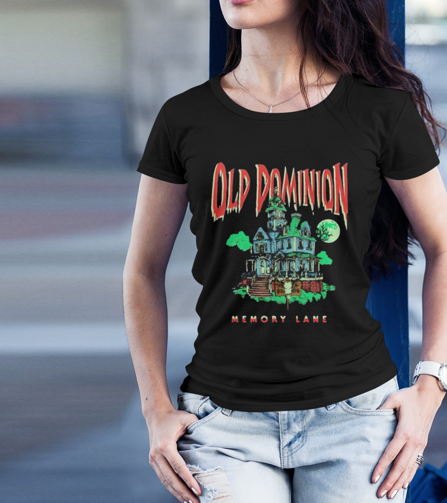 Old Dominion Memory Lane Haunted House Halloween T-Shirt