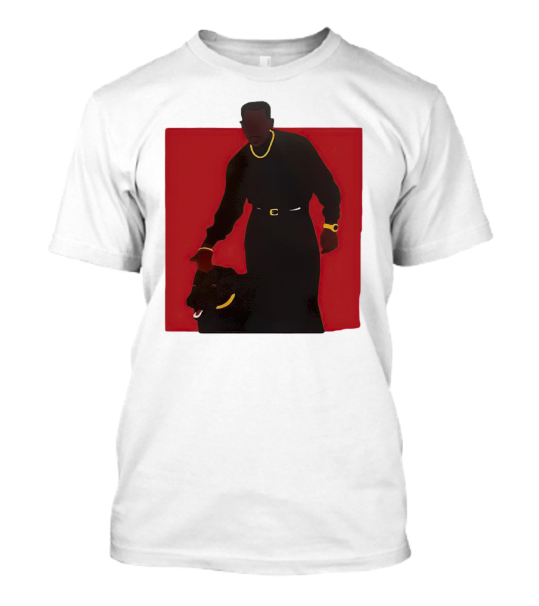Martin Famous Dog Red Background Iconic T-Shirt
